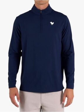 Bad Birdie Black Men's Velocity 1/4 Zip Performance Sweatshirt